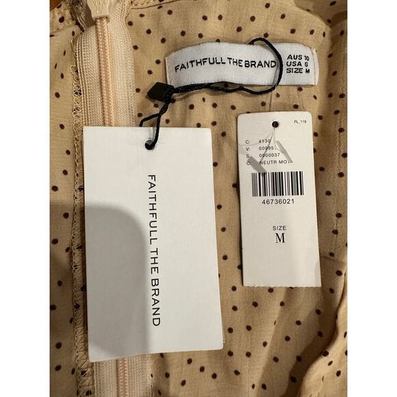 Faithfull the Brand Birgit Polka Dot Mini Dress Anthropologie - Picture 7 of 7